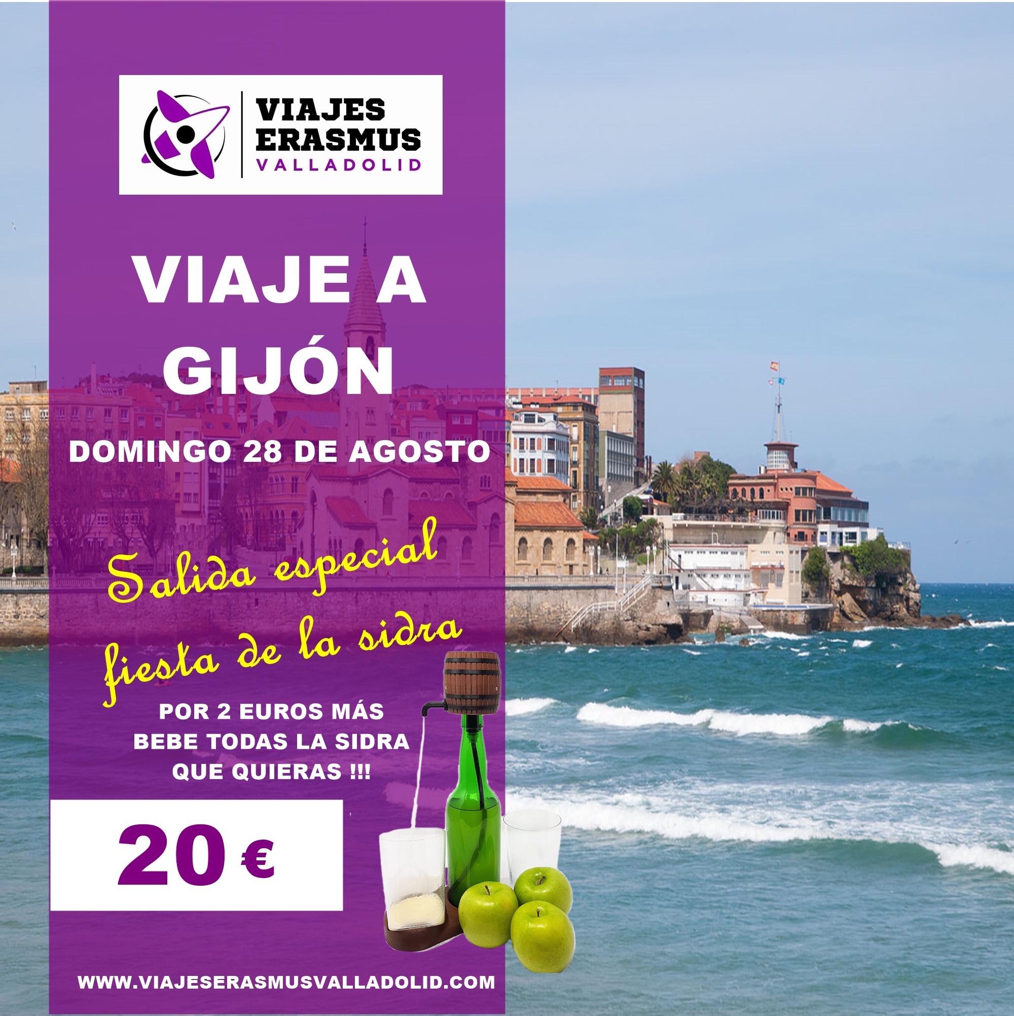 Viaje a Gijón fiesta de la sidra