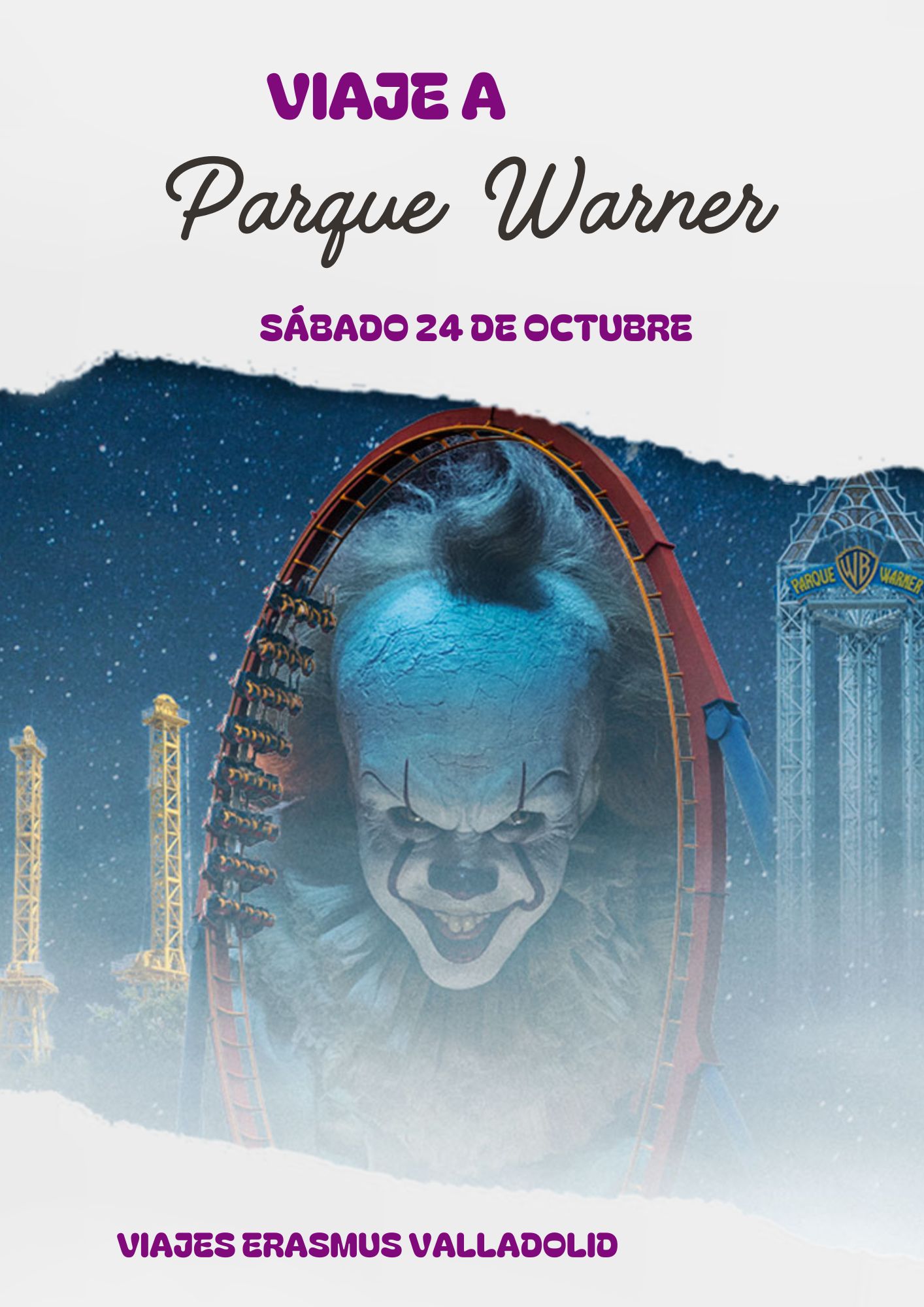 Viaje al parque Warner 24 de Octubre ( especial Halloween )